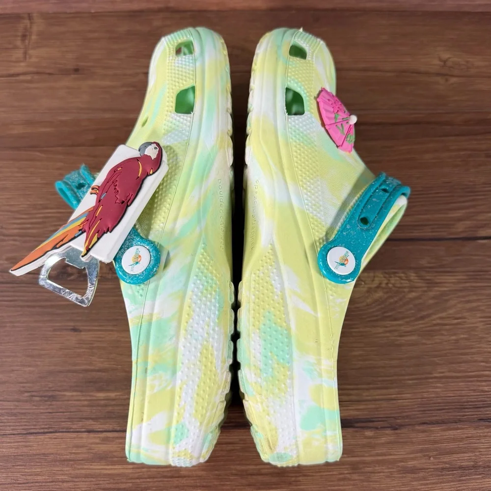 Margaritaville CROCS Jimmy Buffet Slip-On Clogs Shoes Men’s Size‎ 11 Tie Dye